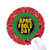 April Fool Day Wheel Mouse Pad Round Red Rubber