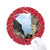 Tianchi Stone Seam Wheel Mouse Pad Round Red Rubber