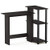 Furinno 16086R1EX/BK Abbott Corner Computer Desk with Bookshelf, Espresso/Black