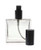 Grand Parfums Premium Perfume Spray Bottle, 100ml Glass Atomizer, 3.4 Oz Square Fine Mist Sprayer, Black Cap