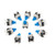 uxcell 10 Pcs 7 x 7mm PCB Panel Mount Tact Tactile Push Button Switch Self Lock 6 Pin