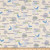 Windham Fabrics Whistler Studios State Pride Alaska Fabric, Blue/Beige