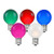 Novelty Lights 25 Pack G30 Outdoor Globe Replacement Bulbs, Multi, C7/E12 Candelabra Base, 5 Watt