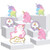Rainbow Unicorn - Magical Unicorn Baby Shower or Birthday Party Centerpiece and Buffet Table Decor - Tabletop Standups - Set of 7