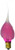 Darice 2 Piece Silicone Swirl Bulbs, Pink/Fuchsia