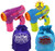 Little Kids Fubbles Fubblezooka Bubble Blasters Blue/Green & Pink/Purple Gift Set Bundle with Bonus Matty's Toy Stop Storage Bags - 2 Pack