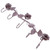 TOPBATHY Wall Mounted Coat Hook Rack Decorative Flower Wall Hooks Robe Hanger with 5 Hooks for Towel Coat Clothes Hat -Bronze-