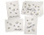 Gold Tasseled Grad Caps in the Air Graduation Thank You Cards - Assorted Set of 24 Greeting Cards with Envelopes