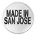 Made In San Jose - 3" Circle Sew/Iron On Patch California CA Born Raised Pride