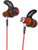 Symphonized NRG 2.0 Bluetooth Wireless Wood in-Ear Noise-isolating Headphones, Earbuds, Earphones with Mic  and  Volume Control -Orange- -Red-