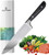 8" Professional Chef Knife, Pro Kitchen Knife 8 Inch Chef's Knives High Carbon Stainless Steel 4116 German knife, Sharp Knife with Ergonomic POM Handle, Meat Vegetables Knives with Gift Box, Black