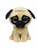 Ty Beanie Boos Pugsly Dog 6" Plush