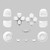 L2 R2 Buttons L1 R1 Trigger Buttons Accessories for PS5 Controllers Gamepad -White-