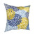 NICEHOLIDY Dahlia Pinnata Flower Floral Blue Yellow Throw Pillow Cover Decorative Pillowcase Decor for Living Room Sofa Couch Square Cushion Home Pack Bed Case 18x18 Inches