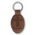 Oval Keychain, Bible Verse John 3-16, Personalized Engraving Included -Dark Brown-