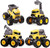 4PCS Pull Back Construction Truck Cars, Excavator Toys, Mixer, Crane, Dump Trucks for Boys, Friction Powered Push and Go Toy Cars Trucks for Toddlers, Kids,3 plus Year Old Boys Girls