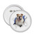 Damage Animal Paper Pekingese Pins Badge Button Emblem Accessory Decoration 5pcs
