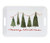 Creative Co-Op Enameled Tin Tray with Handles, "Merry Christmas"