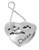 Dream w/ Clouds Heart Blessing Ring Keychain