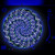 Slime Spiral - DJ Turntable Slipmat 12 inch GLOW -glows under black light-