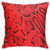 XinT Pillow Cases Red Snake Skin Throw Pillow Cover Decorative Pillowcases 18x18 Inch