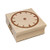 Blank Clock Telling Time Math Teacher School Square Rubber Stamp for Stamping Crafting - 1.25in Small