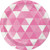 Creative Converting 96 Count Dessert/Small Paper Plates, Fractal Candy Pink