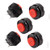 Momentary SPST DS-500 Red Push Button Switch AC 250V 1A 2 Pins 5 Pcs