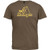 Old Glory - Mens Swinger T-Shirt Small Brown