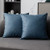 Anickal Grey Blue Faux Leather Pillow Covers 18x18 Inch Set of 2 Modern Accent Decorative Square Throw Pillow Covers Cushion Cases for Bedroom Living Room Couch Bed Sofa Anickal Grey Blue Faux Leather Pillow Covers 18x18 Inch Set of 2 Modern Accent Decorative Square Throw Pillow Covers Cushion Cases for Bedroom Living Room Couch Bed Sofa