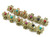 12PCS Women Lady Vintage Metal Mini Jaw Clip Rhinestone No-Slip Hair Claw Small Bang Jaw Clip Hair Clamp Hair Grip Hair Pin -E-
