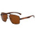 ANRRI Square Aviator Polarized Sunglasses Women Men Vintage UV Protection Brown Frame Sun Glasse