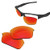 Glintbay 100 percent Precise-Fit Replacement Sunglass Lenses for Oakley Flak Jacket - Polarized Fire Red Mirror