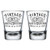 Vintage 1971 Printed 2oz - 2pk. Shot Glasses, 50th Birthday Aged to Perfection, 50 years old gifts