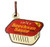 Hat Shark Spicy Szechuan Sauce Red Painted Wooden Rear View Mirror Charm Dangler Ornament Gift Seasonal Decoration