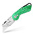 FANTASTICAR Folding Utility Knife Gift Box Cutter Lightweight Plume Type Body with 5-Piece Extra Blades -Summer Green-