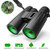 12X42 Roof Prism Binoculars Waterproof Professional HD Binoculars with Low Light Night Vision FMC Lens & Carrying Bag Strap Compact Adults BAK4 Binocular for Travel Birds Watching Hunting Concerts