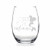 Mermaid Under The Influence Stemless Wine Glass - Wine Glass Gift For Friend, Mermaid Gift, Fun Wine Glass