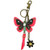 Chala Handbags Charming Butterfly Theme Collection -609 Pink Butterfly Mini Keychain-