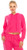 Women's Casual Crop Hoodie Sweatshirt - Long Sleeve Cute Cropped Plain Workout Drawstring Hooded Pullover Top FT4805 Fuchsia S