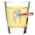 308 CALIBER SHOT GLASS - Embedded Copper Bullet 1.5oz Borosilicate Glass Jigger - ML