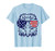 4th july American eagle flag- Independence Day t shirt