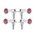 Ukulele String Tuning Pegs Locking Tuners Ukulele Tuning Pegs Bass Ukulele Tuning Pegs 2L2R Zinc Alloy Machine Heads Silver Red