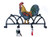 Rooster Chicken Wall Hooks, Cast Iron. for Hanging Your Coat or as Key Rack.