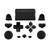 Black Full R1 L1 R2 L2 Trigger Button Joysticks Dpad Thumbsticks Full Sets For PS4 JDS-010 JDS-001 JDS-011 Dualshock 4 -GEN 1 Controllers ONLY- Controller