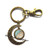 Charming Moon Keychain,Morocco map Moon Keychain, Morocco Moon Key Ring, Casablanca Moon Key Ring Casablanca map jewelry traveler's gift ,AO246