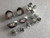 Plating L1 L2 R1 R2 Trigger Buttons Kit for PS4 Controller DualShock 4 Chrome Silver -with 2 pcs Springs-