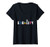 Womens Equality LGBT-Q Gay Pride Flag Proud Ally Rainbow Fist V-Neck T-Shirt