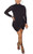 Aro Lora Women Sexy High Neck Wrap Front Ruched Bodycon Short Mini Club Dress Medium Black Aro Lora Women Sexy High Neck Wrap Front Ruched Bodycon Short Mini Club Dress Medium Black
