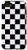 iPhone SE -2020- / 7 / 8 Checker Black  and  White Checkered Checkboard Chess Racing Flag Case